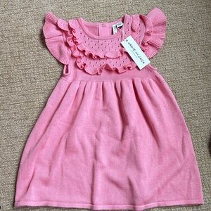 Janie and Jack Pink Ruffle Dress